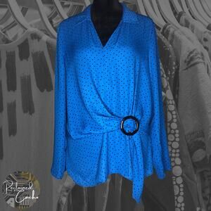 Vince Camuto Deep River River Valley Blouse - Size Small